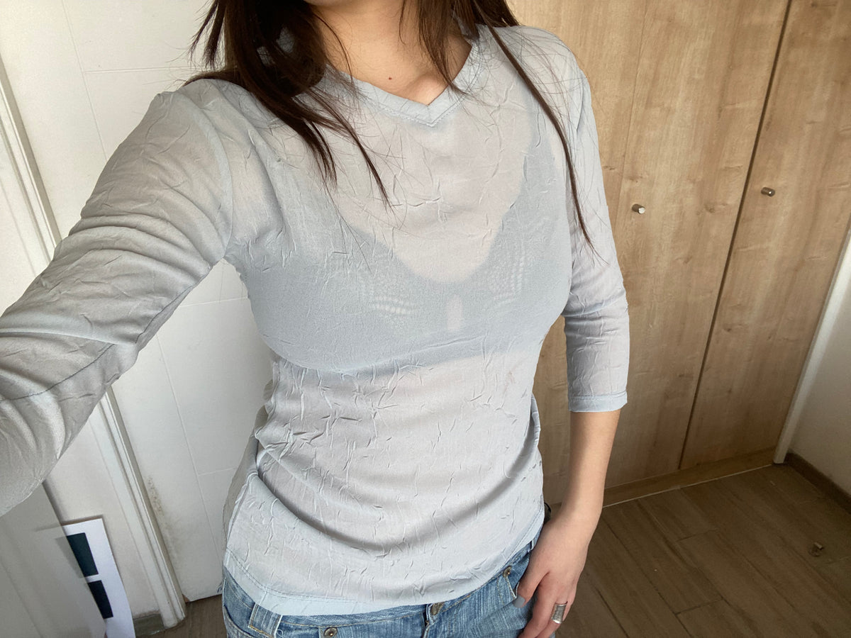Polera Veronika 3/4 Gris