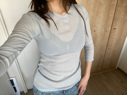 Polera Veronika 3/4 Gris